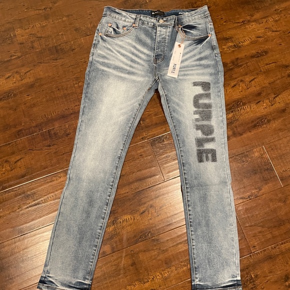 Purple Light Blue Jeans - Picture 1 of 3